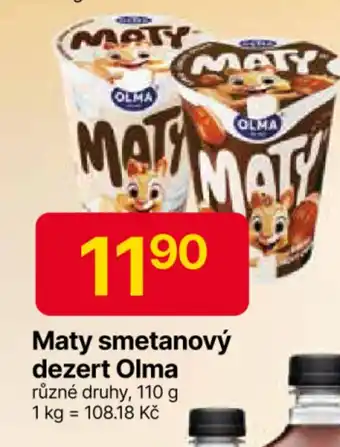 Hruška OLMA Maty smetanový dezert nabídka