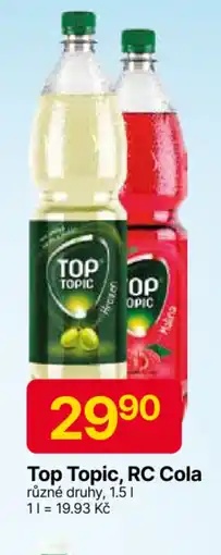 Hruška Top Topic, RC Cola nabídka