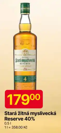 Hruška Stará žitná myslivecká Reserve 40% nabídka