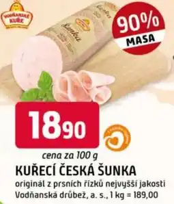 Trefa Kuřecí česká šunka nabídka