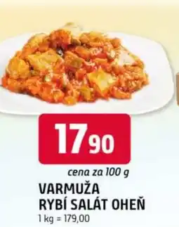 Trefa Varmuža rybí salát oheň nabídka