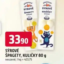 Trefa Sýrové špagety, kuličky neuzené, 1 kg = 423,75 nabídka