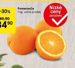 Tesco Pomeranče nabídka