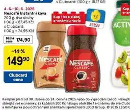 Tesco Nescafé instantní káva nabídka