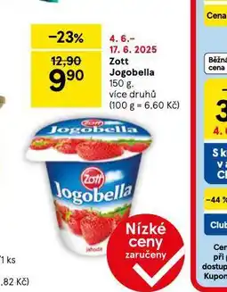 Tesco Zott jogobella nabídka