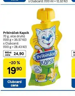 Tesco Pribináček kapsík nabídka