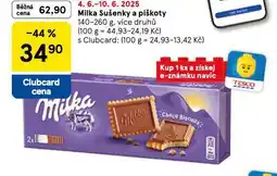Tesco Milka sušenky a piškoty nabídka