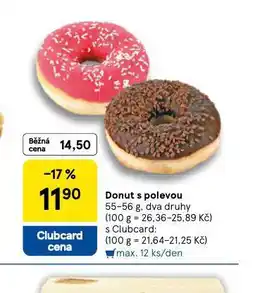 Tesco Donut s polevou nabídka
