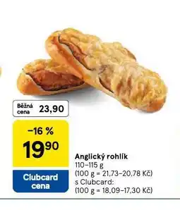 Tesco Anglický rohlík nabídka