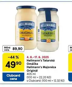 Tesco Hellmann´s tatarská omáčka, majonéza nabídka