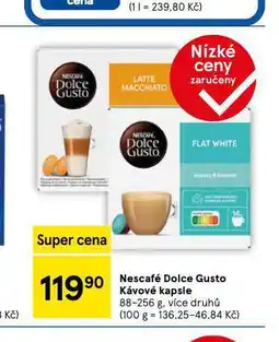 Tesco Nescafé dolce gusto kávové kapsle nabídka