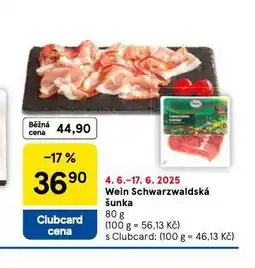 Tesco Wein schwarzwaldská šunka nabídka