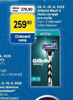 Tesco Gillette mach 3 holicí strojek nabídka
