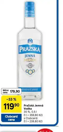 Tesco Pražská jemná vodka nabídka