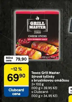 Tesco Sýrové tyčinky s brusinkovou omáčkou nabídka