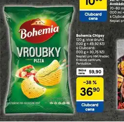 Tesco Bohemia chipsy nabídka