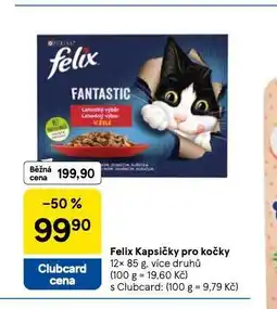 Tesco Felix kapsičky pro kočky nabídka