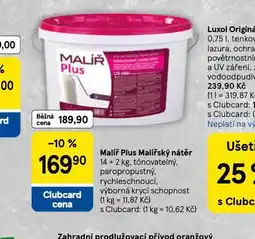 Tesco Malíř plus malířský nátěr nabídka