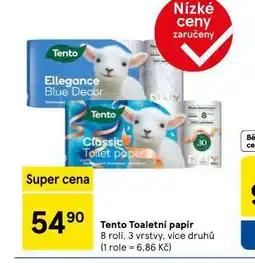 Tesco Tento toaletní papír nabídka