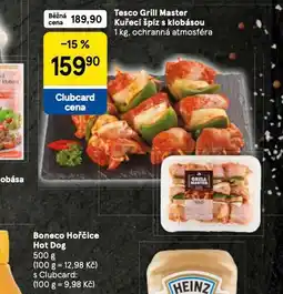 Tesco Kuřecí špíz s klobásou nabídka