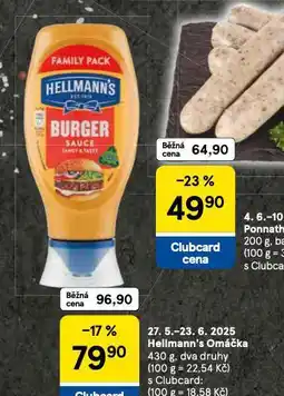 Tesco Hellmann´s omáčka nabídka