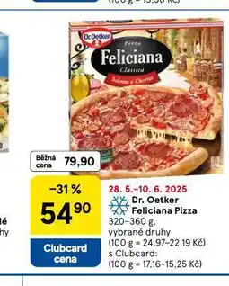 Tesco Dr. oetker feliciana pizza nabídka