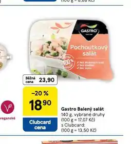 Tesco Gastro balený salát nabídka