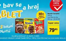 Tesco Nestlé cereálie nabídka