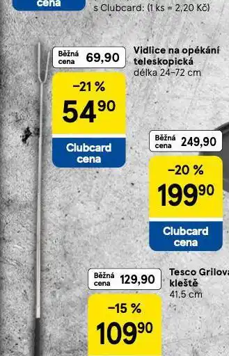 Tesco Vidlice na opékání teleskopická nabídka