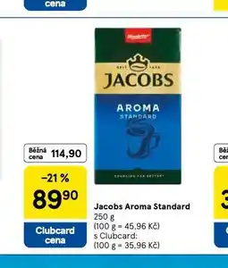 Tesco Jacobs aroma standard nabídka