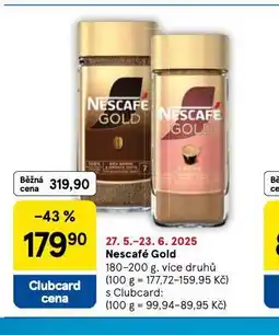 Tesco Nescafé gold nabídka