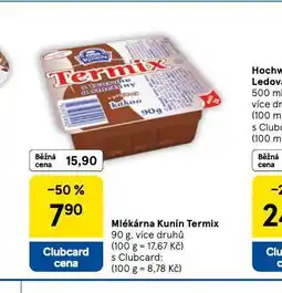 Tesco Kunín termix nabídka