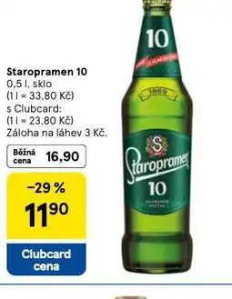 Tesco Pivo staropramen 10 nabídka