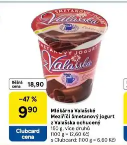 Tesco Smetanový jogurt z valašska ochucený nabídka