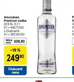Tesco Amundsen premium vodka nabídka
