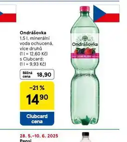 Tesco Ondrášovka ochucená nabídka