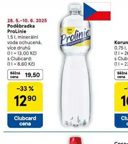 Tesco Poděbradka prolinie ochucená nabídka