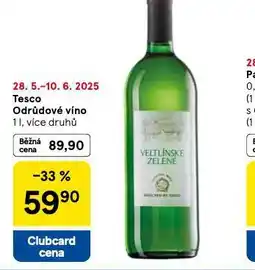 Tesco Tesco odrůdové víno nabídka