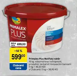 Tesco Primalex plus malířský nátěr nabídka