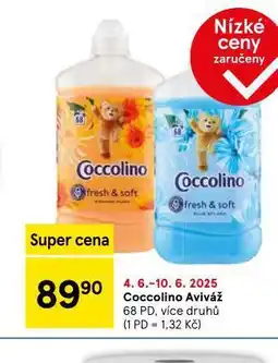 Tesco Coccolino aviváž nabídka
