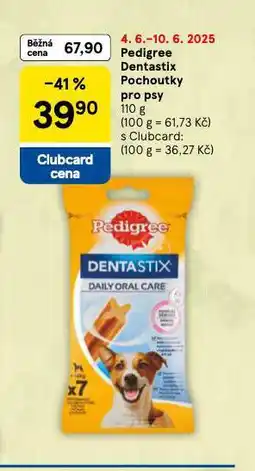 Tesco Pedigree dentastix pochoutky pro psy nabídka