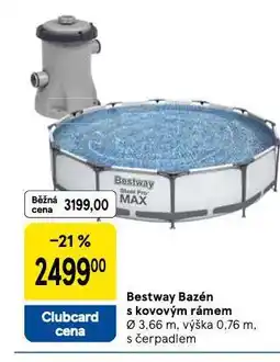 Tesco Bestway bazén s kovovým rámem nabídka