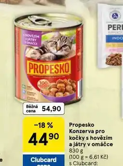 Tesco Propesko konzerva pro kočky nabídka