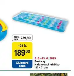 Tesco Bestway nafukovací lehátko comfort nabídka