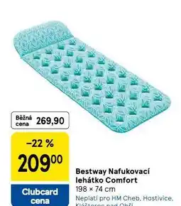 Tesco Bestway nafukovací lehátko comfort nabídka