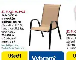 Tesco Židle s vysokým operadlem fiji nabídka