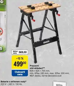 Tesco Pracovní stůl skládací nabídka