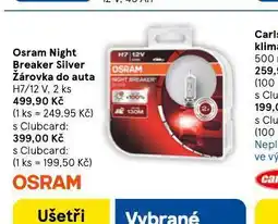 Tesco Osram night breaker silcer žárovka do auta nabídka
