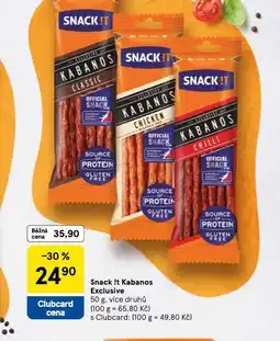 Tesco Snack it kabanos exclusive nabídka
