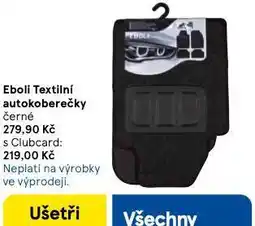 Tesco Textilní autokoberečky nabídka